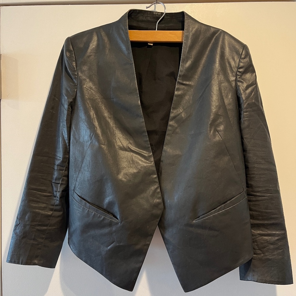 Helmut Lang Waxed Cotton Blazer